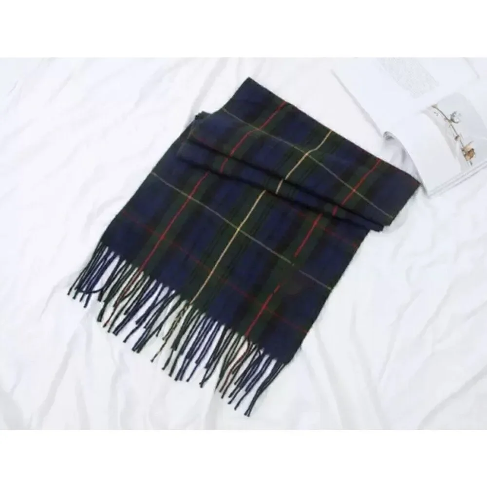 Blue and Green Plaid tartan Scarf